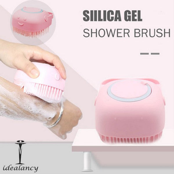Silicone Soft Bath Brush with Dispenser