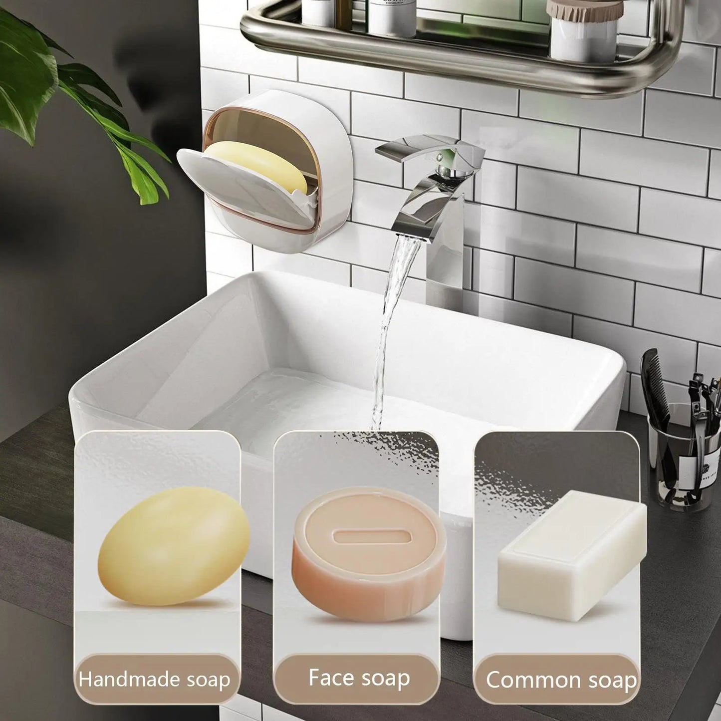 Soap Holder with drainage tray ( IMPORTED )