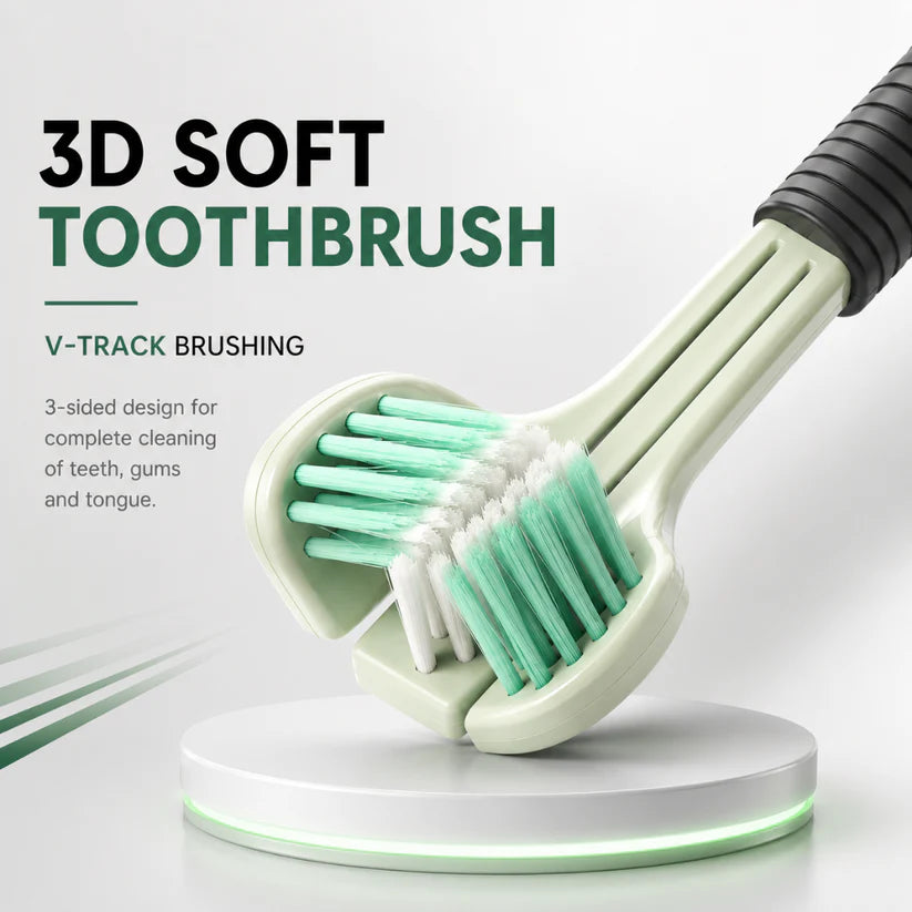 Flexible 3-Sided Toothbrush (Pack of 2)