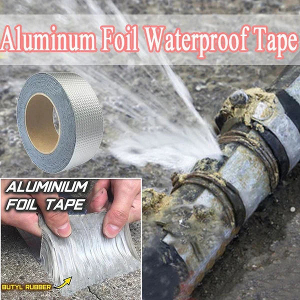 Aluminum Foil Butyl Self Adhesive Waterproof Tape ( IMPORTED )