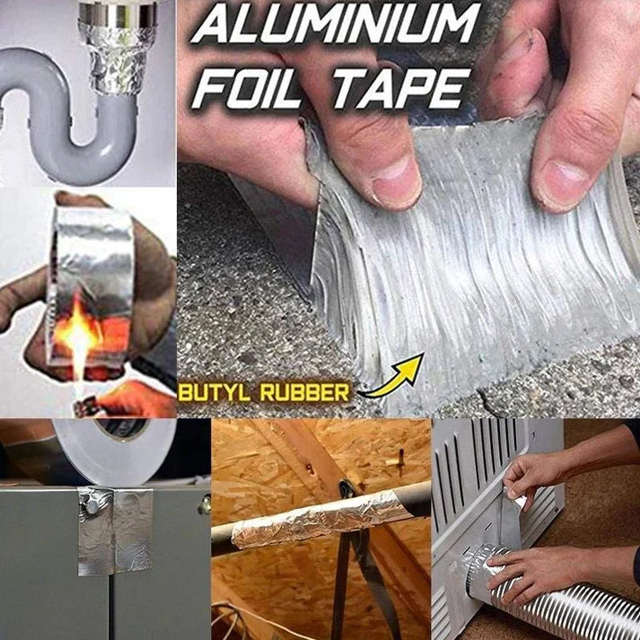 Aluminum Foil Butyl Self Adhesive Waterproof Tape ( IMPORTED )