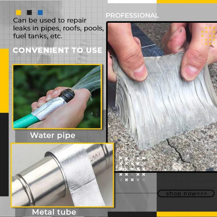 Aluminum Foil Butyl Self Adhesive Waterproof Tape ( IMPORTED )