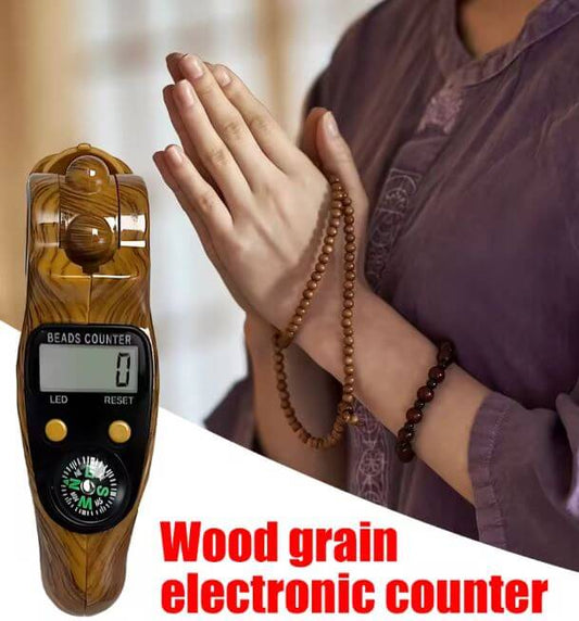 Digital Tasbih Counter With Compass ( Imported ) – (Allow To Open)