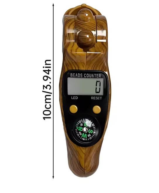 Digital Tasbih Counter With Compass ( Imported ) – (Allow To Open)