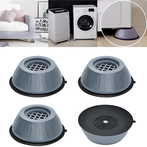 4 Packs - Anti-Vibration Washing Machine Feet Pads