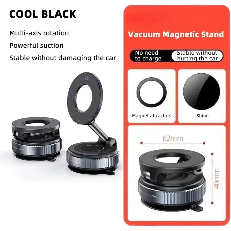 K007 Magnetic 360° Car Phone Holder with Strong Suction Base ( imported )