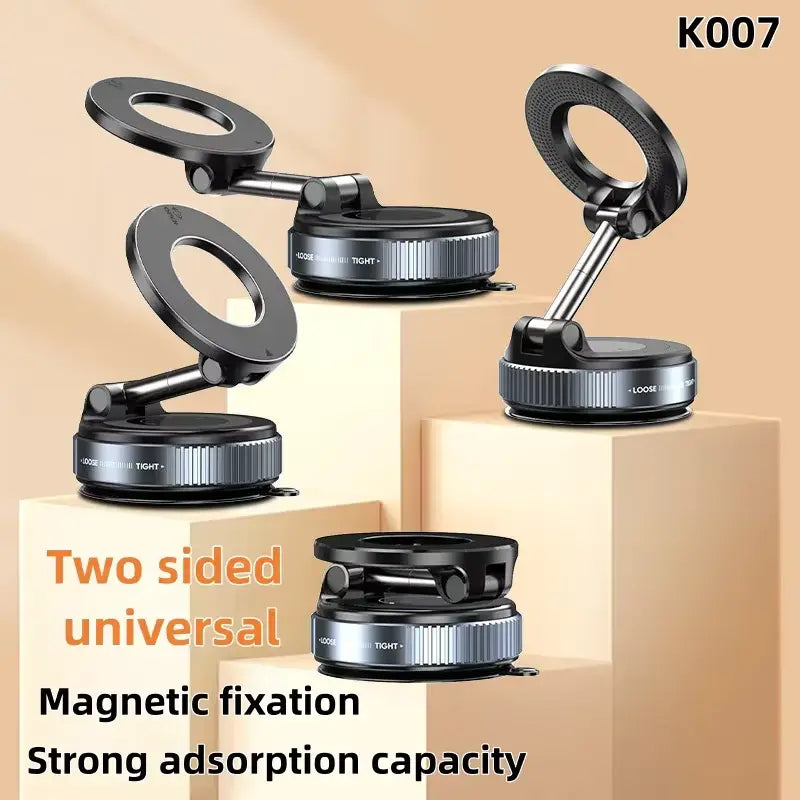 K007 Magnetic 360° Car Phone Holder with Strong Suction Base ( imported )