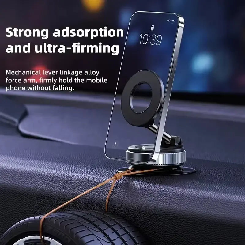 K007 Magnetic 360° Car Phone Holder with Strong Suction Base ( imported )