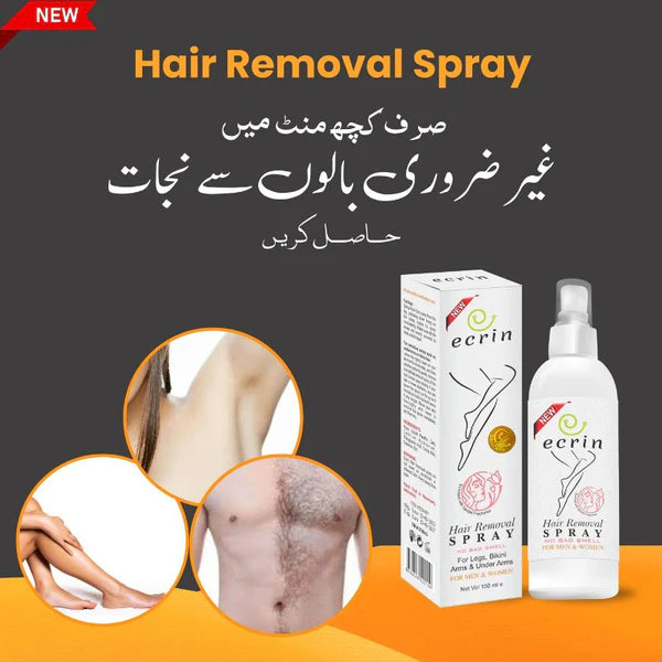 New Ecrin Hair Removal Foaming Spray - Advance Formula with Refreshing Fragrance (200ml)