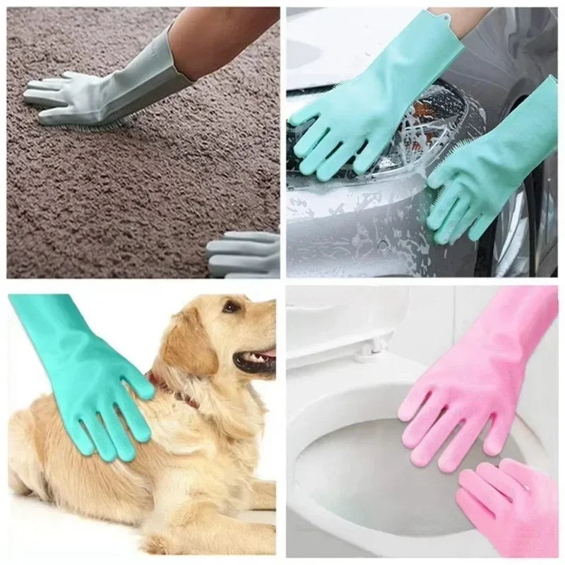 Silicone Washing Gloves