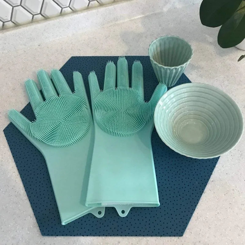 Silicone Washing Gloves