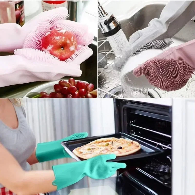 Silicone Washing Gloves